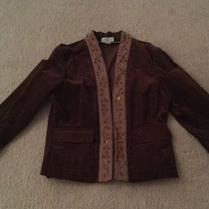 Anthropologie Sitwell Brown Blazer Like New